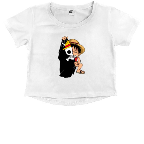 Kids' Premium Cropped T-Shirt - Luffy Baby - Mfest