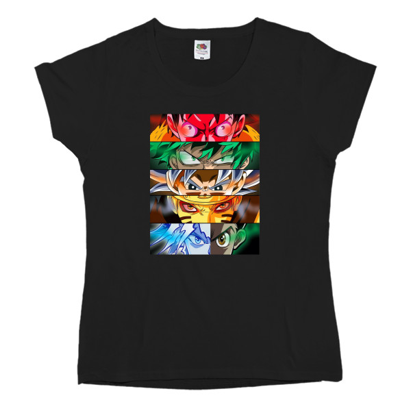 Women's T-shirt Fruit of the loom - anime heroes - Mfest