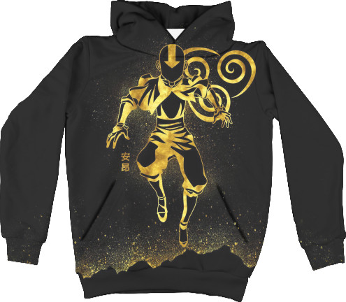 Unisex Hoodie 3D - gold Aang - Mfest