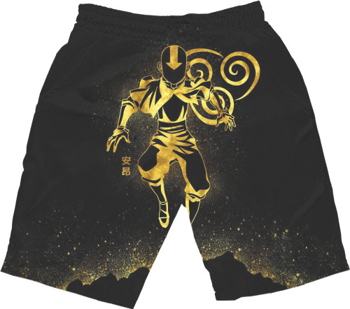 Kids' Shorts 3D - gold Aang - Mfest