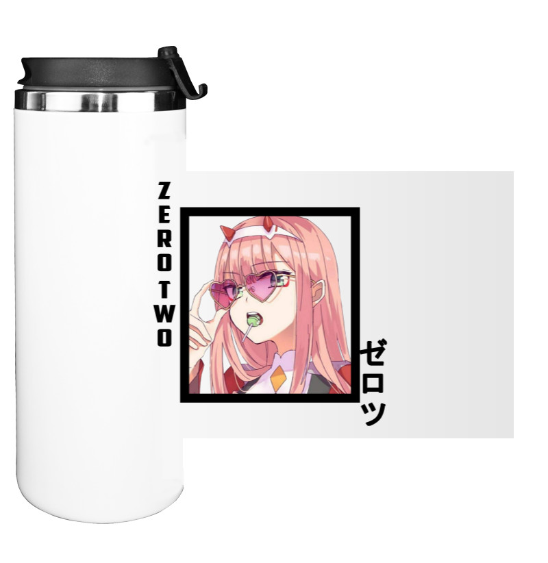 Water Bottle on Tumbler - Zero Two 3 - Mfest