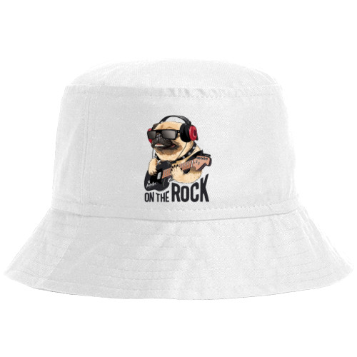 Bucket Hat - pug on the rock - Mfest