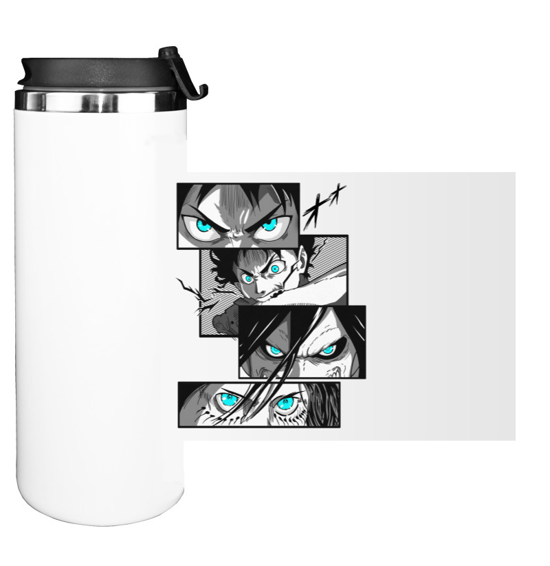 Water Bottle on Tumbler - Eren Jaeger - Mfest