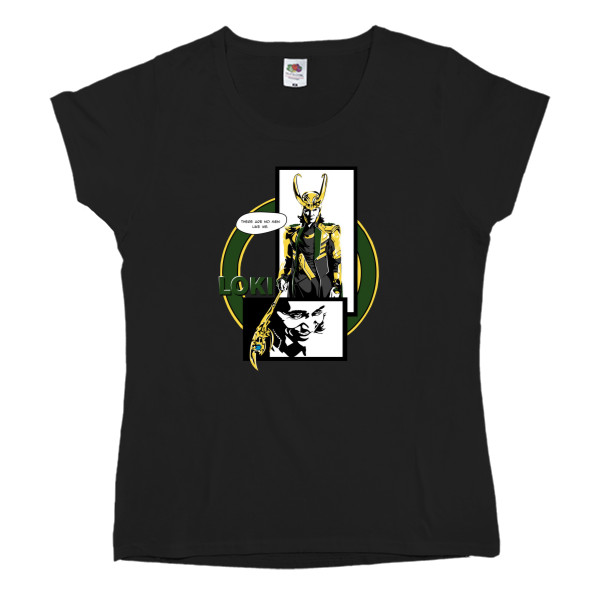 Women's T-shirt Fruit of the loom - loki comics fan art - Mfest