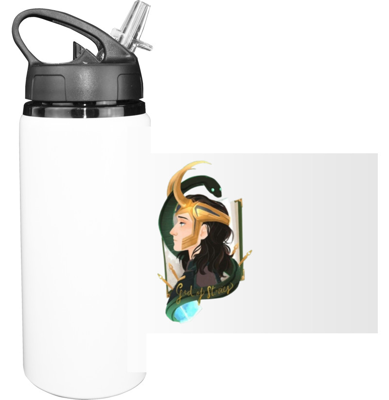 Sport Water Bottle - loki fanart - Mfest