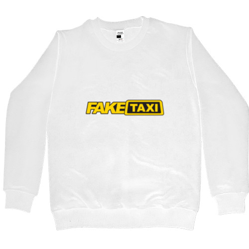 Прикольные картинки - Men’s Premium Sweatshirt - Fake Taxi Circle Logo - Mfest