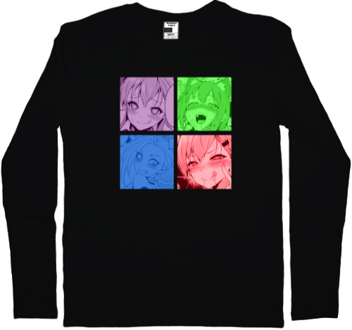 Men's Longsleeve Shirt - ahegao - Mfest