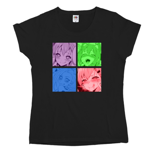 Women's T-shirt Fruit of the loom - ahegao - Mfest