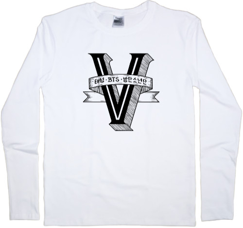 Men's Longsleeve Shirt - v bts logo - Mfest