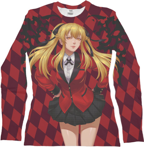 Women's Longsleeve Shirt 3D - Kakegurui Mary Saotome - Mfest