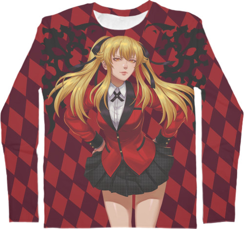 Kids' Longsleeve Shirt 3D - Kakegurui Mary Saotome - Mfest