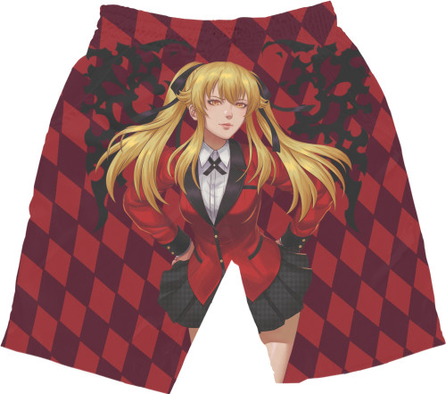 Men's Shorts 3D - Kakegurui Mary Saotome - Mfest