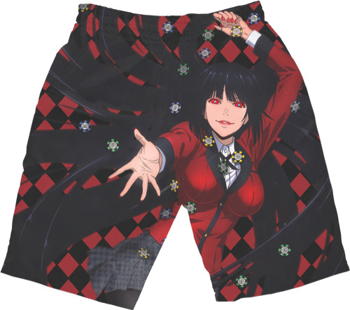 Men's Shorts 3D - Kakegurui - Yumeko Jabami - Mfest