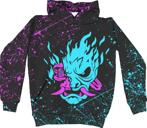 Unisex Hoodie 3D - NEON SAMURAI - Mfest