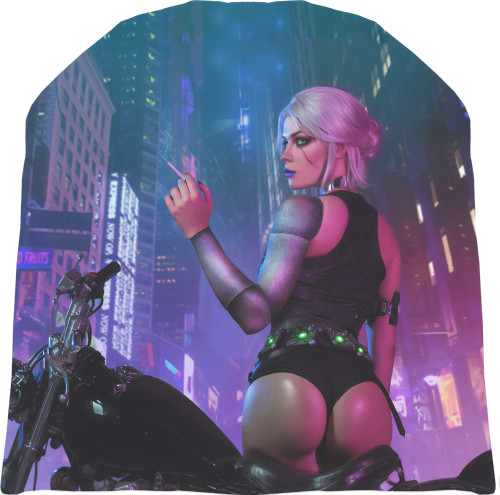 Hat 3D - Cyberpunk Girl Portrait 2 - Mfest