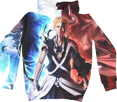 Kids' Hoodie 3D - Kurosaki Ichigo Bankai - Mfest