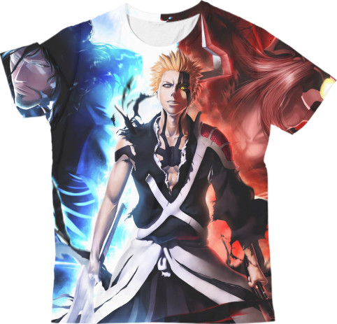 Kids' T-Shirt 3D - Kurosaki Ichigo Bankai - Mfest