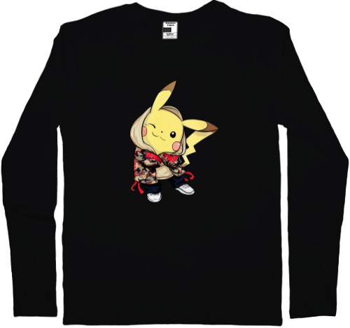 Men's Longsleeve Shirt - cool pikachu - Mfest