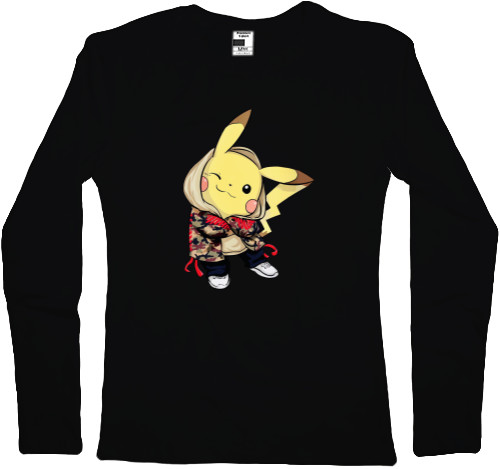 Women's Longsleeve Shirt - cool pikachu - Mfest