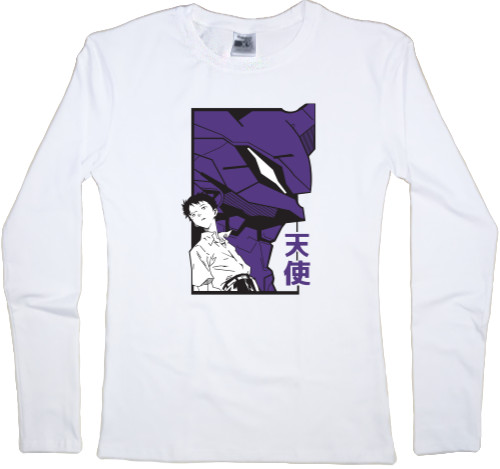 Women's Longsleeve Shirt - Evangelion - Ikari Shinji - Mfest