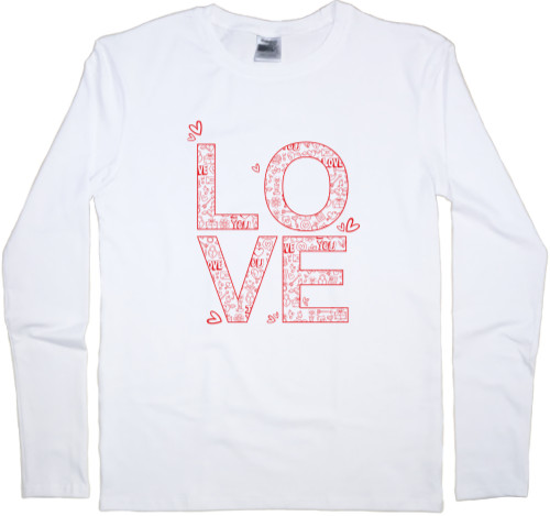 Men's Longsleeve Shirt - LOVE - Mfest