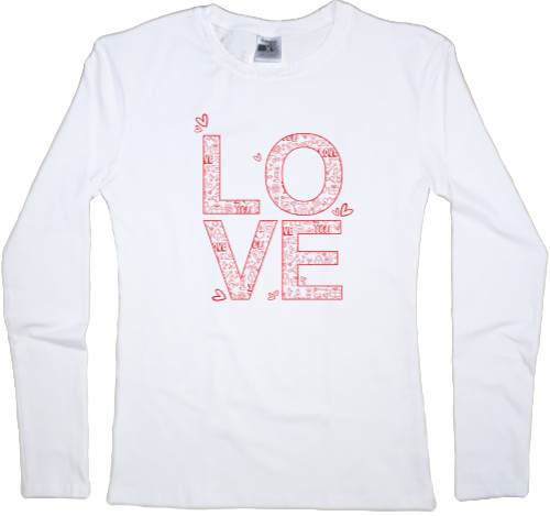 Women's Longsleeve Shirt - LOVE - Mfest