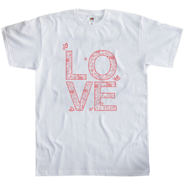 Kids' T-Shirt Fruit of the loom - LOVE - Mfest