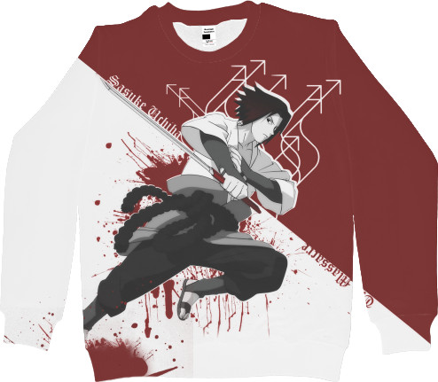 Men's Sweatshirt 3D - uchiha sasuke naruto - Mfest