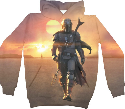 Kids' Hoodie 3D - mandalorian - Mfest