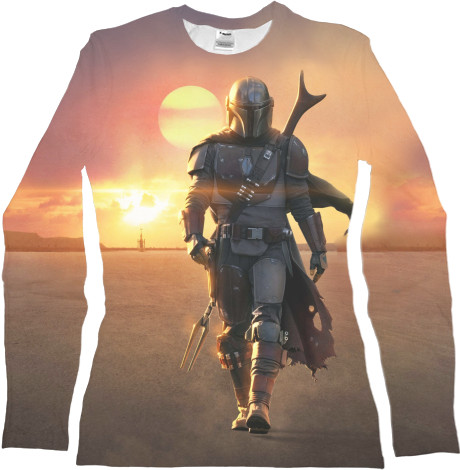 Women's Longsleeve Shirt 3D - mandalorian - Mfest