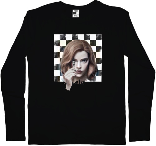 Kids' Longsleeve Shirt - queens gambit art - Mfest