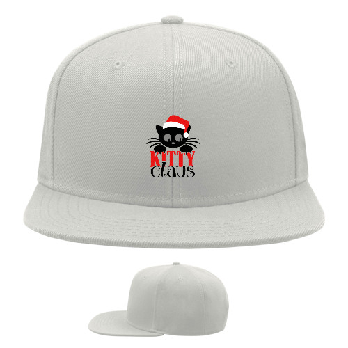 Snapback Baseball Cap - kitty claus - Mfest