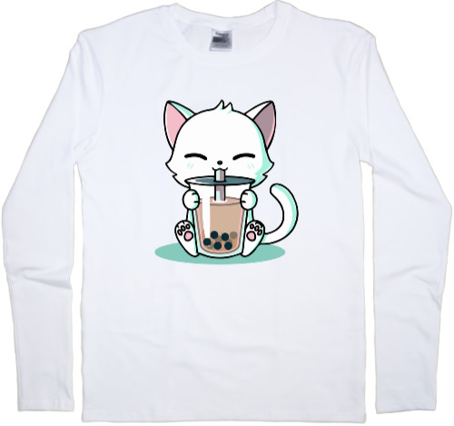 Коты и Кошки - Men's Longsleeve Shirt - Gato - Mfest