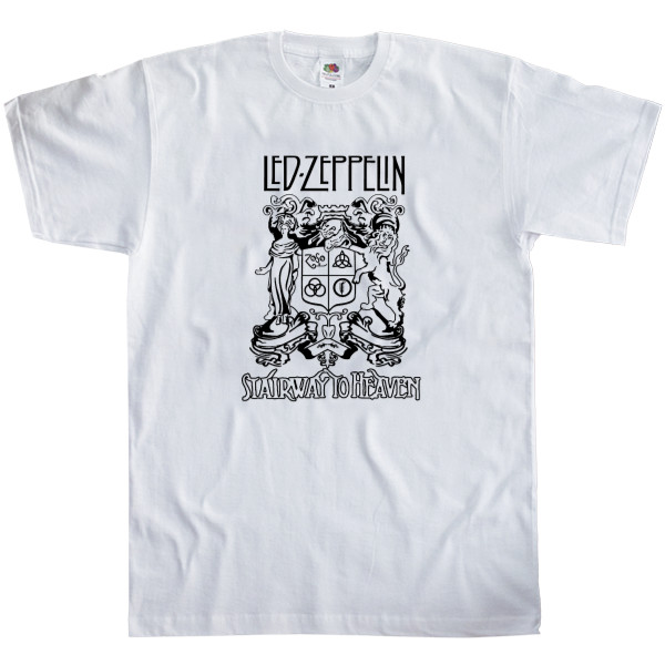 Men's T-Shirt Fruit of the loom - Led Zeppelin принт 15 - Mfest