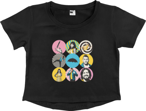 Women's Cropped Premium T-Shirt - umbrella academy fanart 2 - Mfest