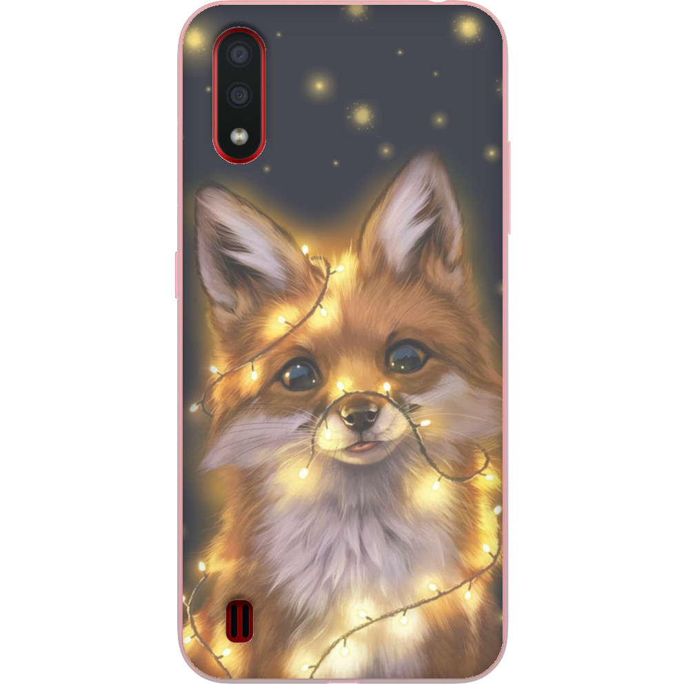 Чехол Samsung - Fox And Christmas Lights - Mfest