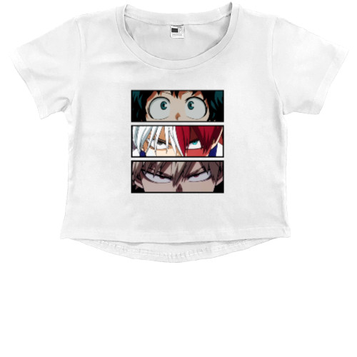 Моя Геройская Академия - Kids' Premium Cropped T-Shirt - my hero academia - Mfest