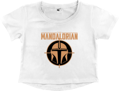 Women's Cropped Premium T-Shirt - MANDALORIAN - Mfest