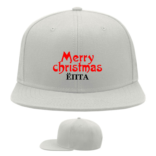 Snapback Baseball Cap - Merry christmas ЁПТА - Mfest