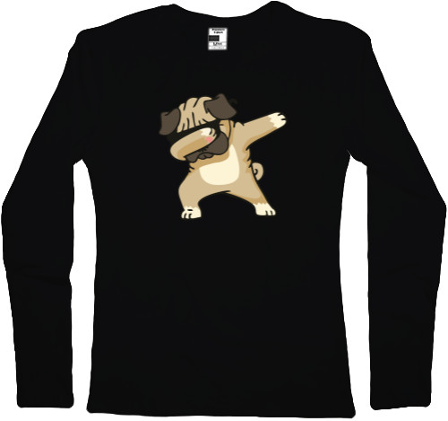 Women's Longsleeve Shirt - dog dab - Mfest