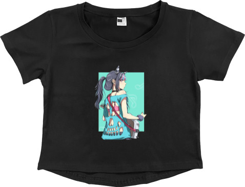 Women's Cropped Premium T-Shirt - Ibuki Mioda - Mfest