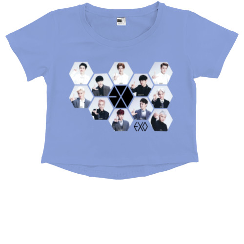 Kids' Premium Cropped T-Shirt - EXO - Mfest