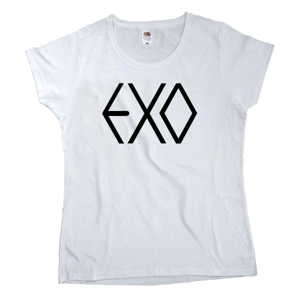 Футболка Классика Женская Fruit of the loom - EXO LOGO 2 - Mfest