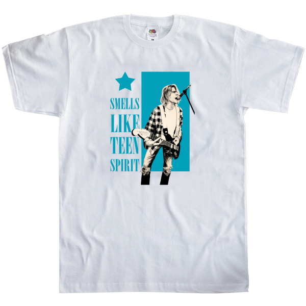 Nirvana - Men's T-Shirt Fruit of the loom - Nirvana принт 4 - Mfest