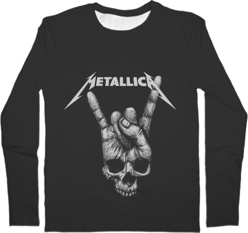 Футболка з Довгим Рукавом Чоловіча 3D - METALLICA - Mfest