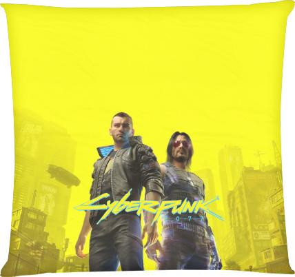 Square Throw Pillow - cyberpunk 2077 - Mfest