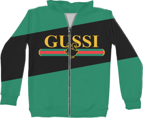 Unisex Zip-through Hoodie 3D - GUSSI 2 - Mfest