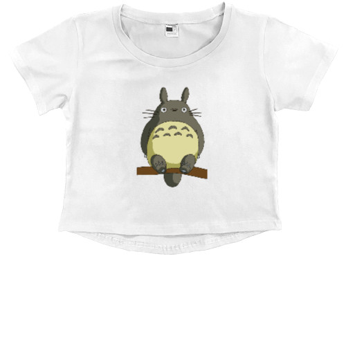 Kids' Premium Cropped T-Shirt - Тоторо - Mfest