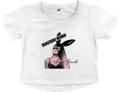 Women's Cropped Premium T-Shirt - Ariana Grande 4 - Mfest