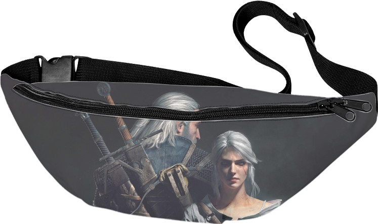 The Witcher / Ведьмак - Сумка Бананка 3D - witcher geralt and ciri - Mfest